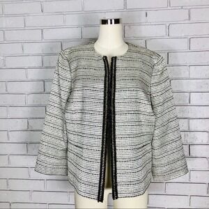 Nipon Boutique Ivory Shimmer Blazer‎